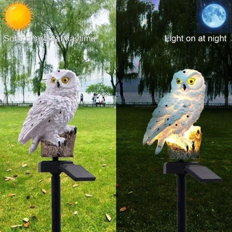 Smart Garden Light - Owl Lights Outdoor Solar Powered Lawn