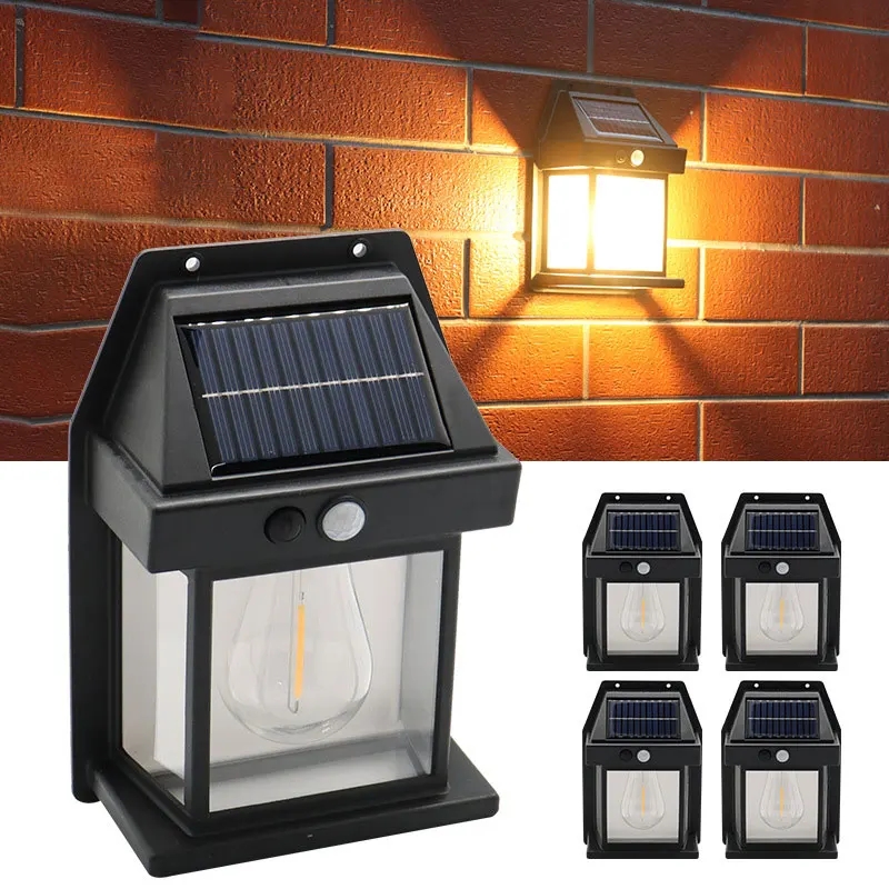 Smart Garden Lanterns - Solar Tungsten Night Lamp Intelligent Motion