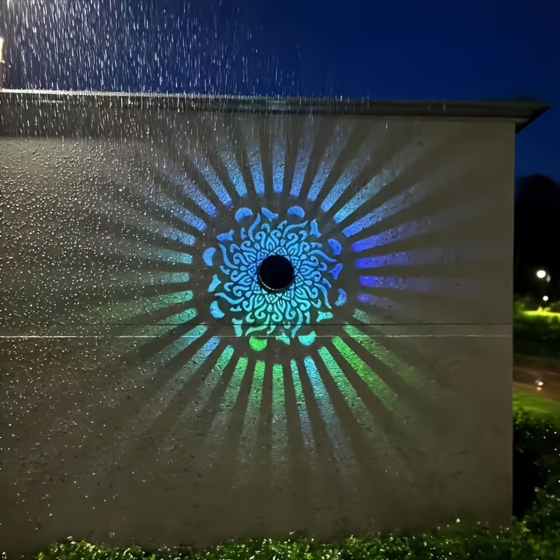 Smart Garden Light - Solar LED Wall Light Mandala Projection