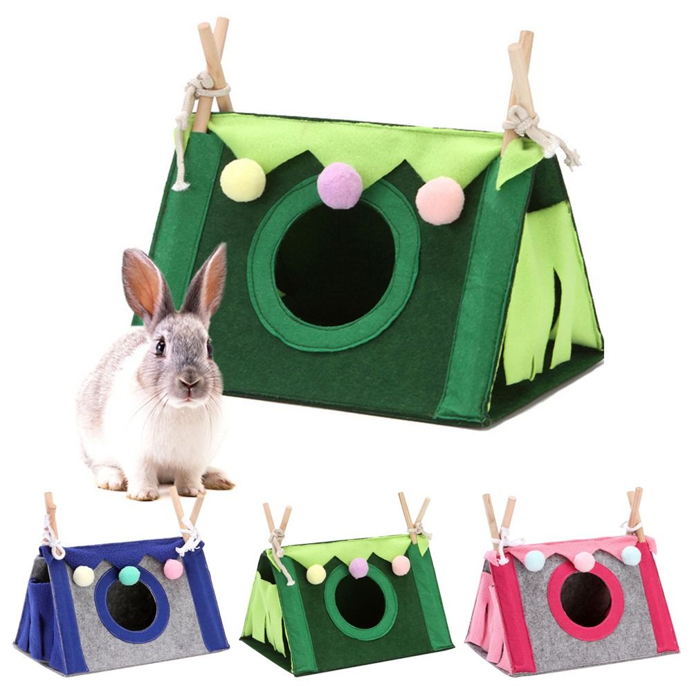 Insect Hotel Wood - Felt Tent Hideout Cage Animal Tunnel