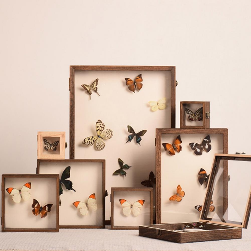 Wooden Display Case Butterfly  - Insect Hotel Wood 评论和价格
