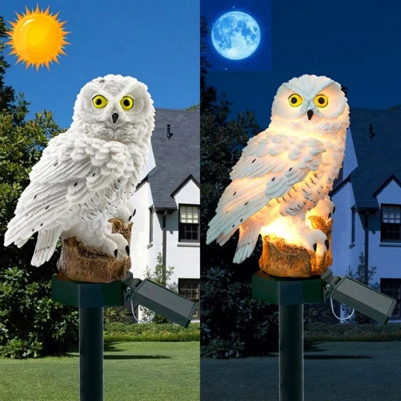 Solar Owl Statue Garden Light  - Smart Garden Light 评论和价格