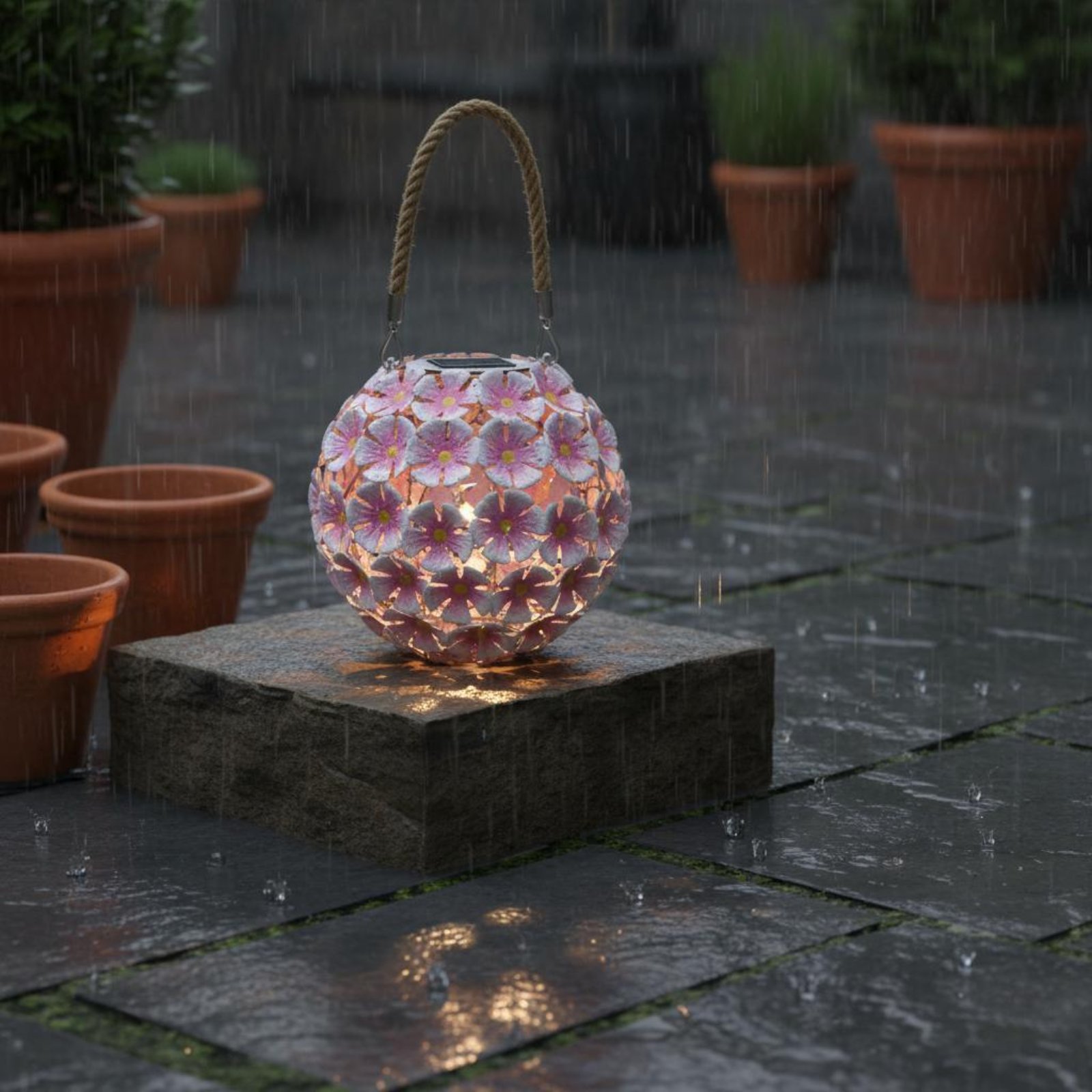 Hanging Flower Lantern Warm Wh - Smart Garden Lanterns 评论和价格