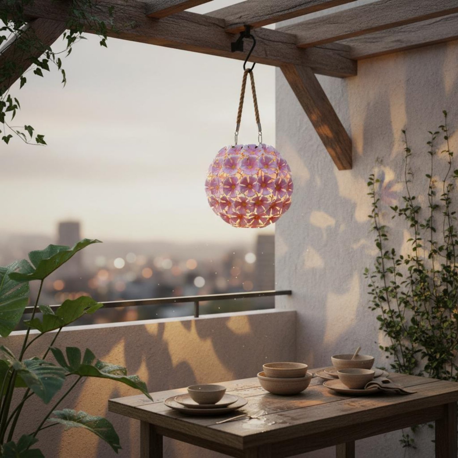 Hanging Flower Lantern Warm Wh - Smart Garden Lanterns 评论和价格