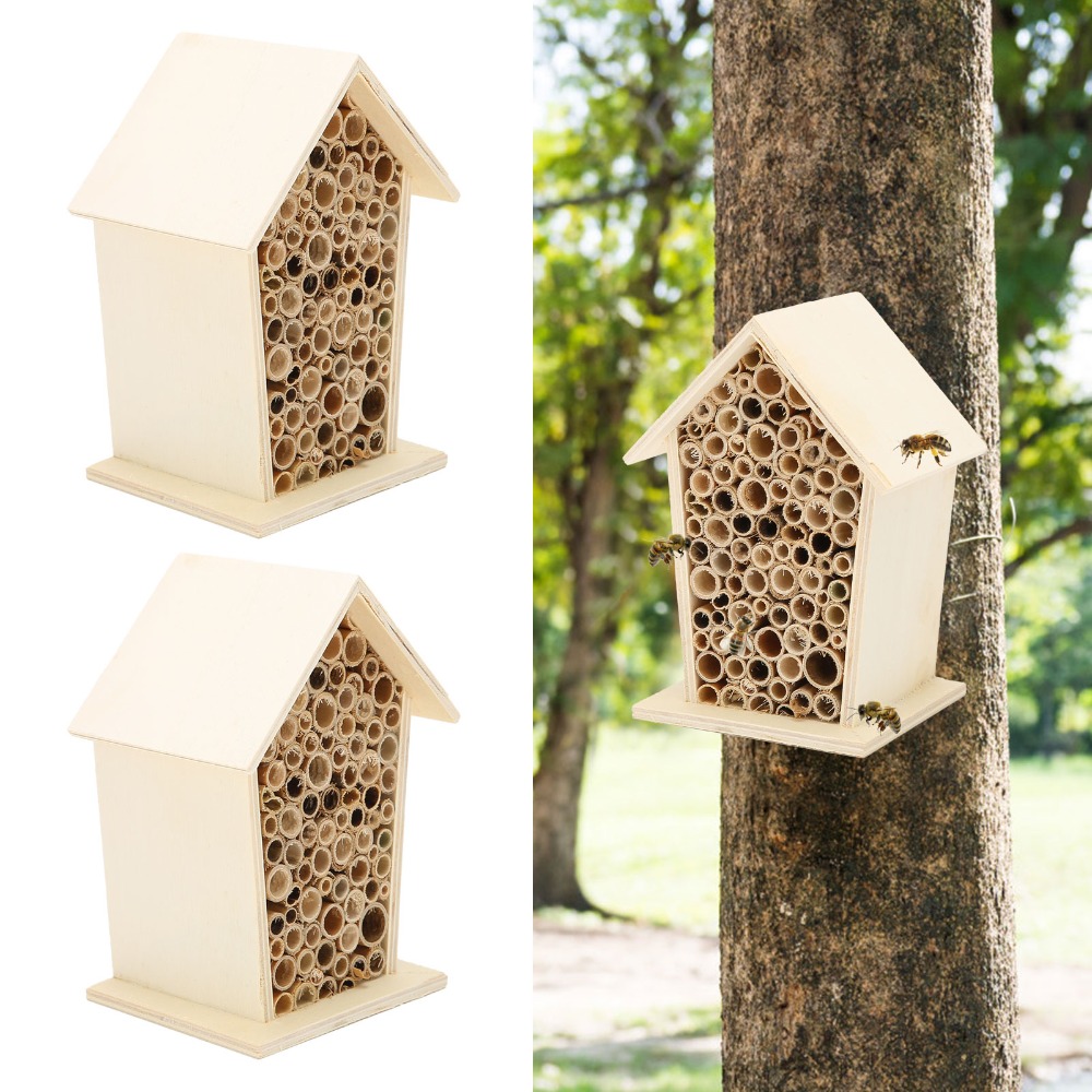 2 Pcs Wonderful Gift Wood Wood - Insect Hotel Wood 评论和价格