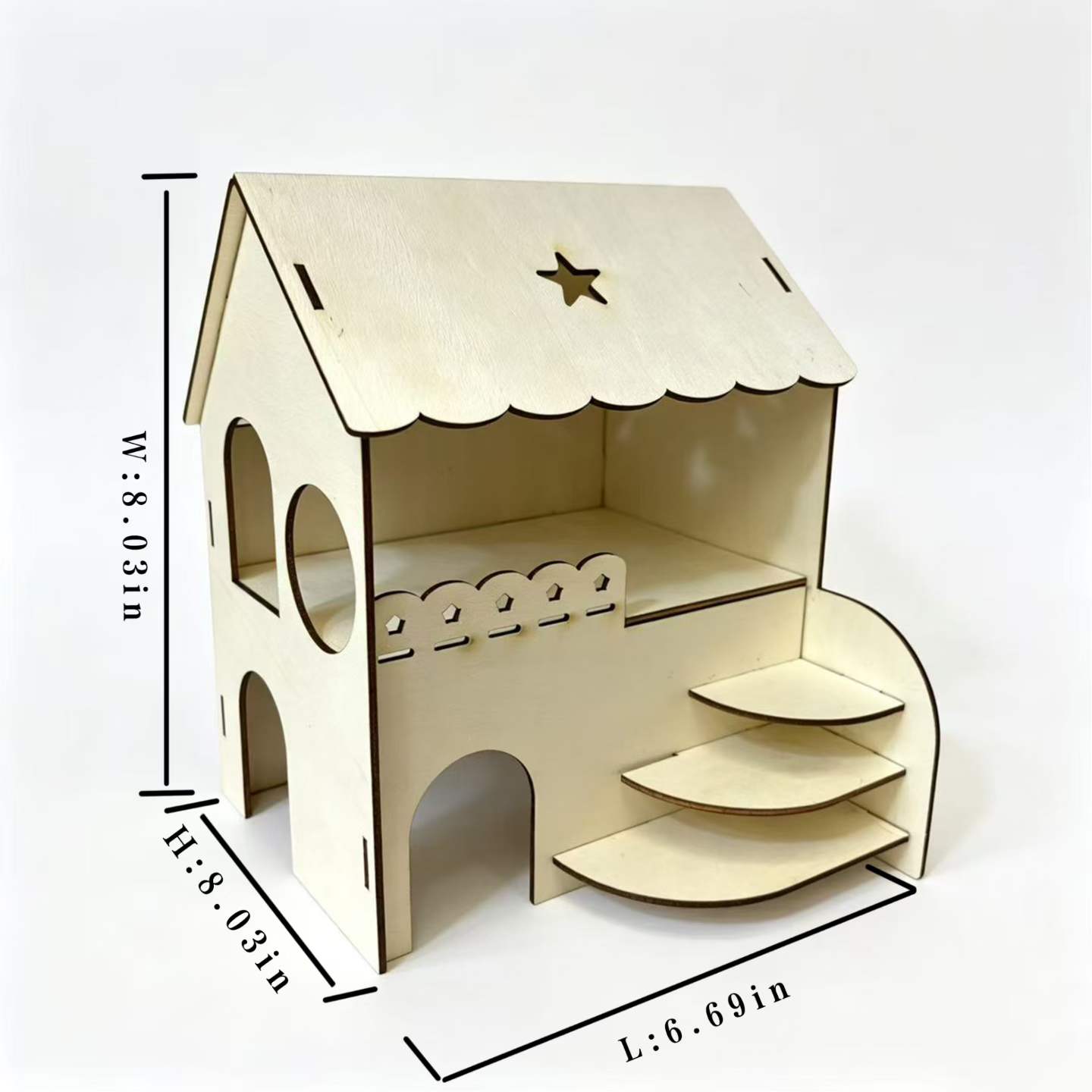 Hamster Two-Story Wooden House - Insect Hotel Wood 评论和价格
