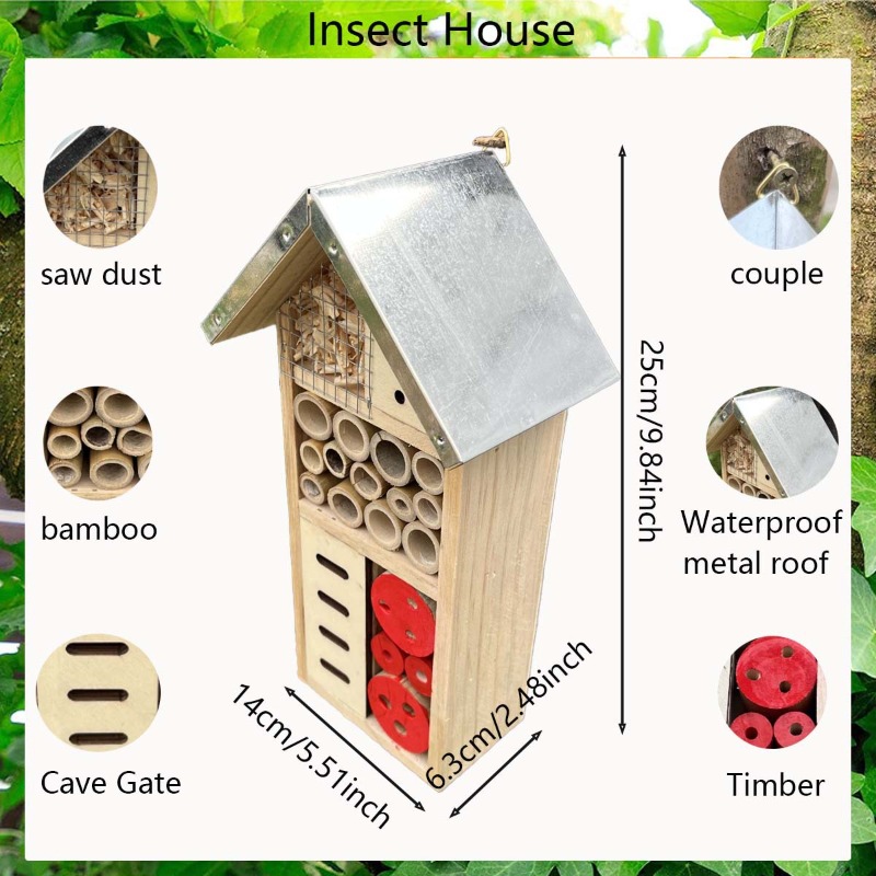 Insect House Wooden Insect Hot - Insect Hotel Wood 评论和价格