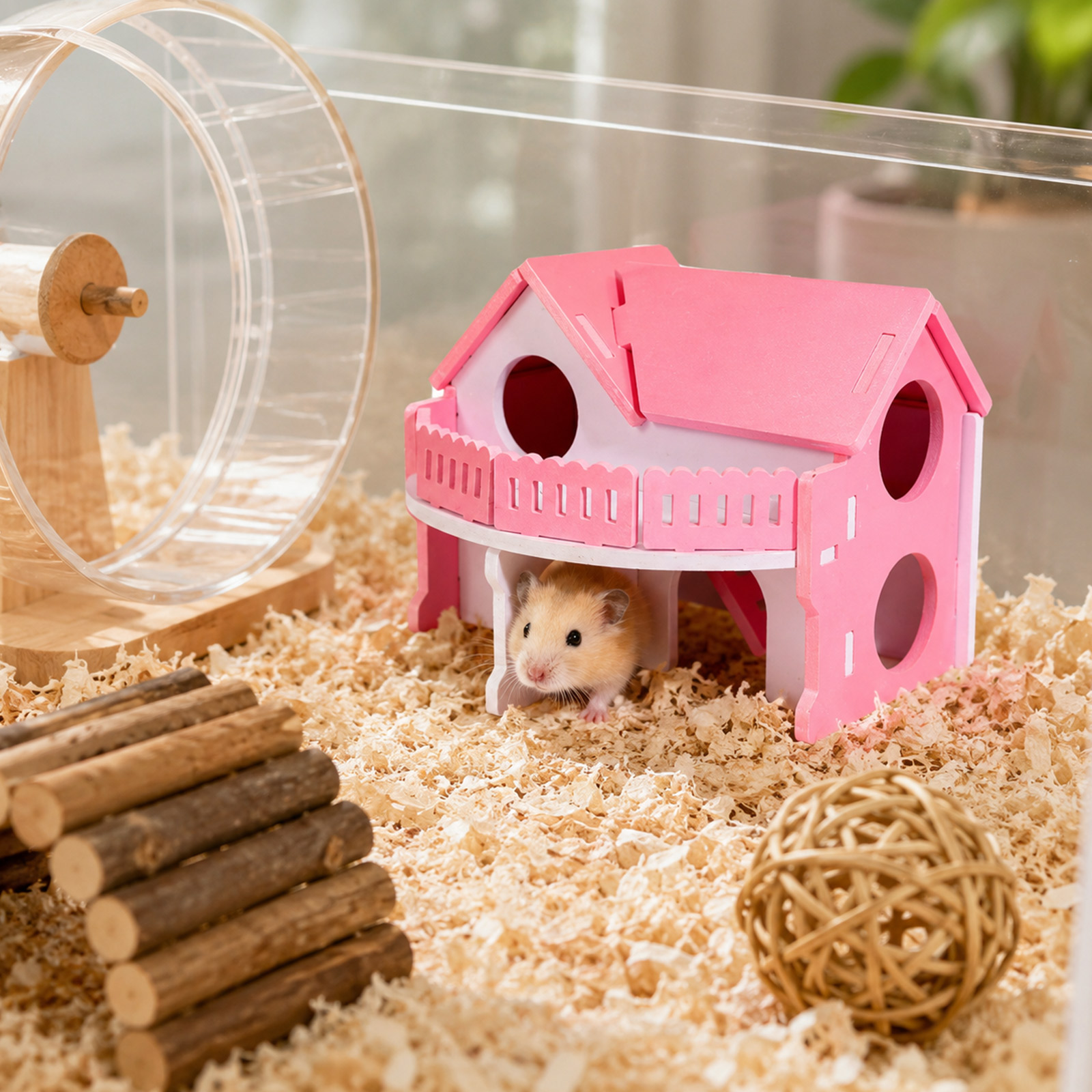 Cute Pet House Wooden Hamster  - Insect Hotel Wood 评论和价格
