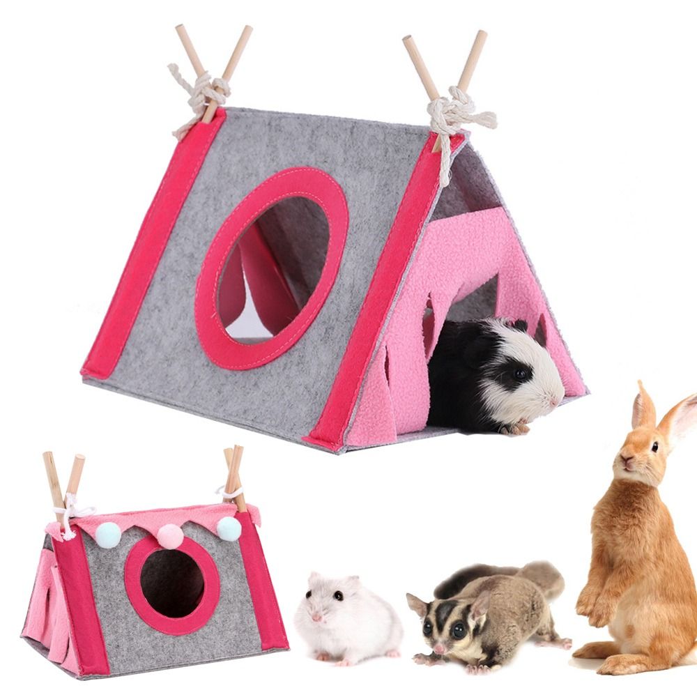 Felt Tent Hideout Cage Animal  - Insect Hotel Wood 评论和价格