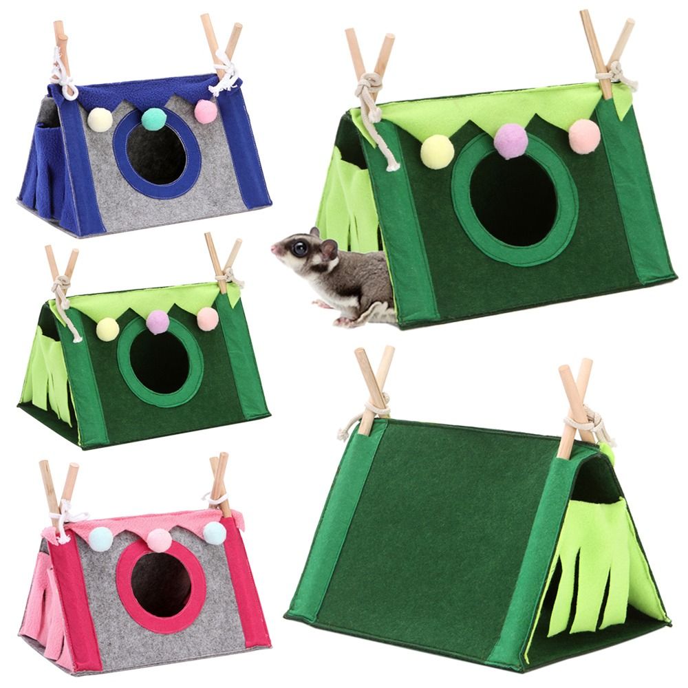 Felt Tent Hideout Cage Animal  - Insect Hotel Wood 评论和价格